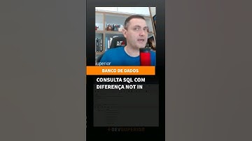 Consulta SQL com diferença not in