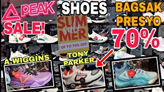 PEAK ORIGINAL SHOES BASKETBALL at IBAPA!SALE up to 70% BAGSAK PRESYO,PEAK CUBAO FARMERS