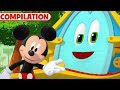 Stretch Break Mickey Mouse Funhouse  🎶| 1 HOUR COMPILATION |  @disneyjunior​