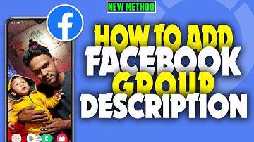 how to add Facebook group description 2023