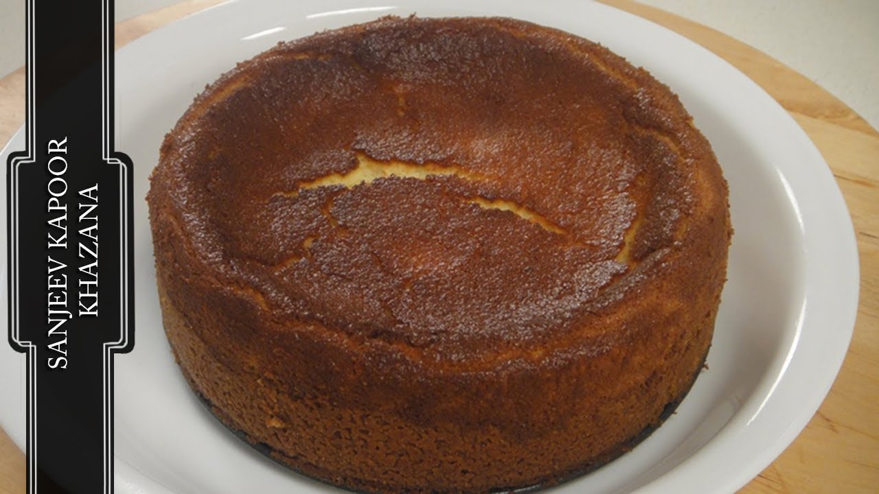 Vanilla Baked Cheesecake | Baked Recipes | Sanjeev Kapoor Khazana