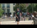 Place Masséna avec Gilles Simon et John Isner
