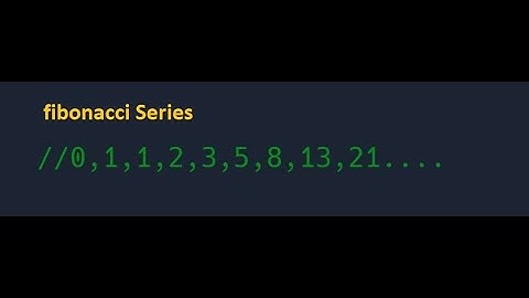 Fibonacci Series using Array in Javascript