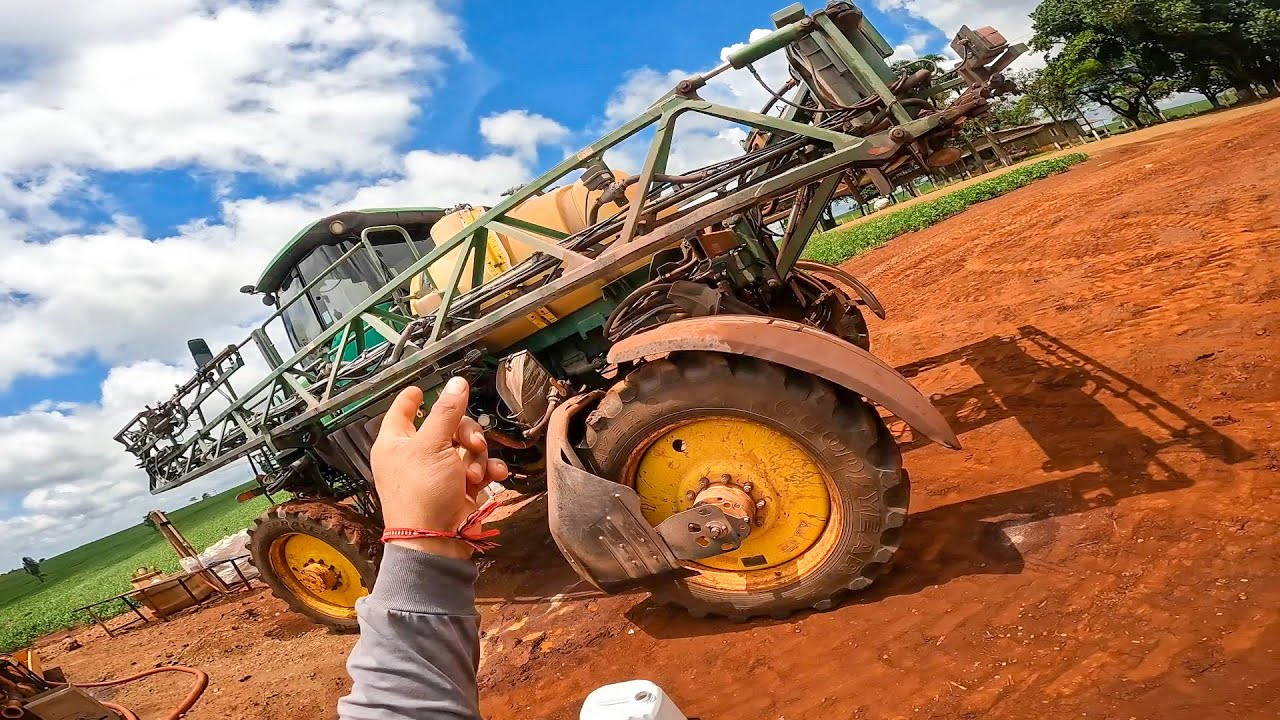 PULVERIZANDO PULVERIZADOR JOHN DEERE 4630