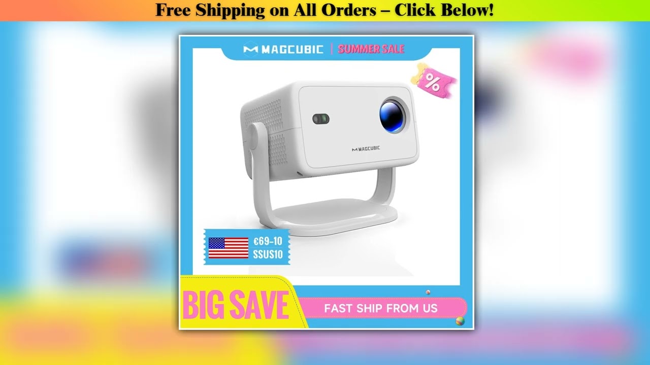 Magcubic 650ANSI L018 Projector 4K Native 1080P Auto Focus Keystone Correction Android11 BT52 WIFI6
