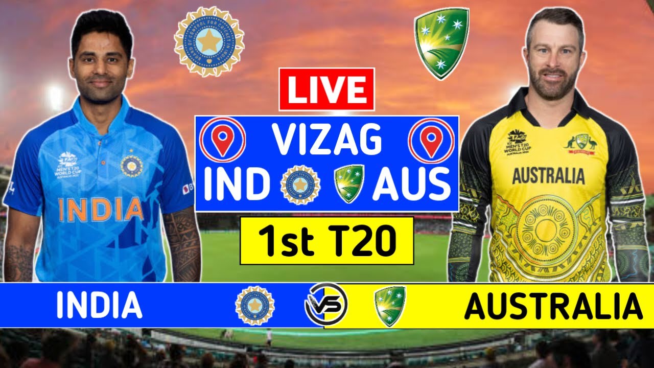 India v Australia 1st T20 Live Match Today IND vs AUS 1st T20 Live