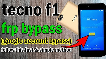 tecno f1 frp lock remove (google account verification bypass)