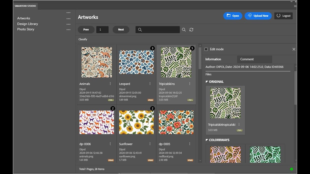 Smartori photoshop plugin - image library management/image database
