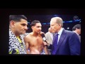 Post fight interview Keith thurman vs danny garcia