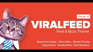 Viralfeed - Viral Buzz Wordpress Theme Themeforest Website Templates And Themes