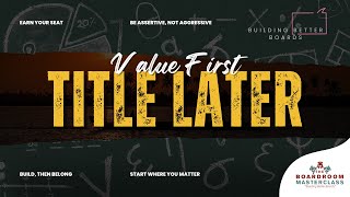Value First, Le Later - Inclusivity, Gender Bias & Generational Barriers In The Boardroom.