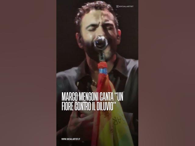 Marco Mengoni canta "Un fiore contro il diluvio" #marcomengoni #unfiorecontroildiluvio