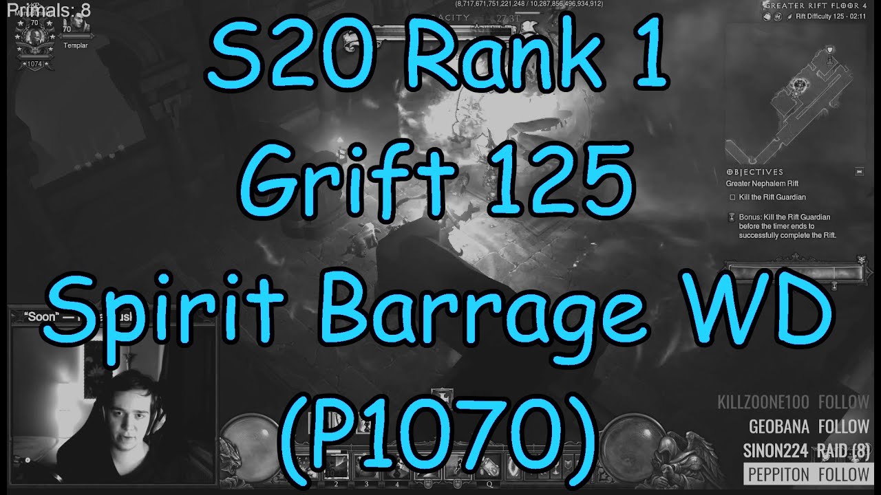 Season 20 Solo 125 Spirit Barrage WD Rank 1 (P1070)