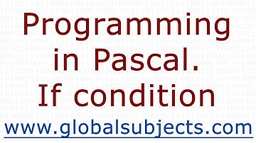 Programming in Pascal. If condition