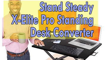 Stand Steady X-Elite Pro Standing Desk Converter | Instantly Convert Any Desk into a Stand Up Desk