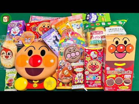 【ASMRお菓子開封】🍫🍭🌎アンパンマンのお菓子開封で癒しの音体験！14種類のお菓子を開封してお皿に並べるパーティ開始(No Talking)