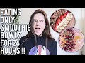 i ate only smoothie bowls for 24 hours