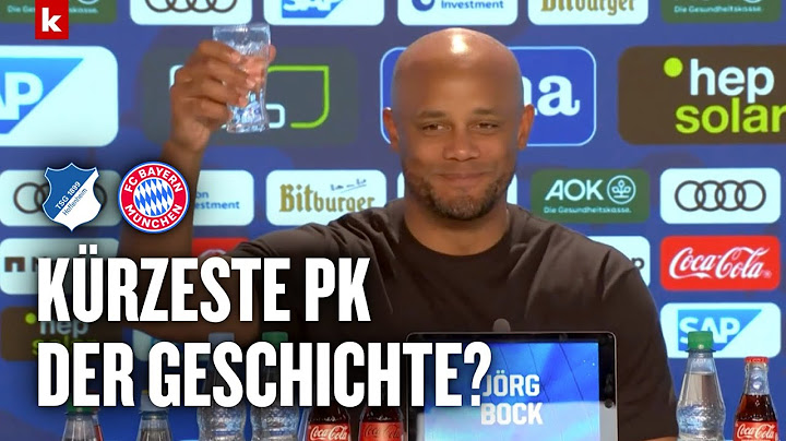 Kürzeste PK der Geschichte? Mehr als "Prost" muss Kompany nicht sagen | Hoffenheim - Bayern 0:4