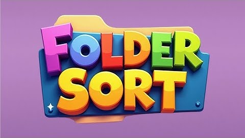 Folder Sort (by Hyperlab Games) IOS Gameplay Video (HD)