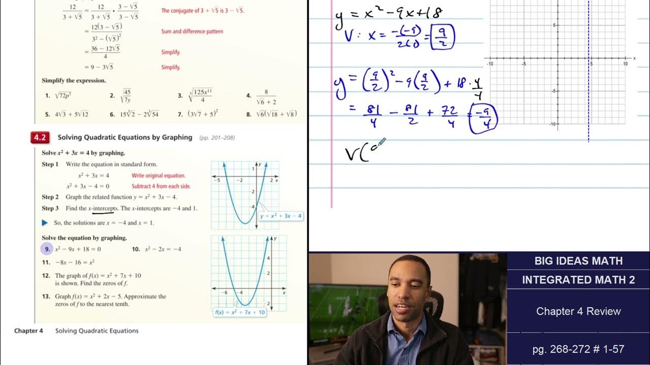Big Ideas Math [IM2]: Chapter 4 Review (Examples & Problem Set) - YouTube