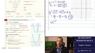 Big Ideas Math [IM2]: Chapter 4 Review (Examples & Problem Set)