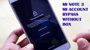 REDMI NOTE 3 MI ACCOUNT REMOVE WITHOUT BOX 100%