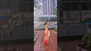 Rain, Saree, Freedom. No Filters, Just Pure Vibe.