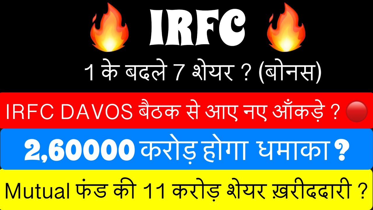 IRFC SHARE LATEST NEWS 🚨 IRFC DIVIDEND ?🚨IRFC SHARE PRICE TARGET🚨 IRFC SHARE NEWS TODAY ? BUY ? HOLD