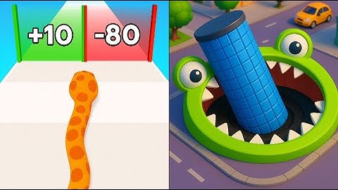 🐍 Snake Run Vs Hole.io Max All Levels Gameplay Android,iOS NEW UPDATE