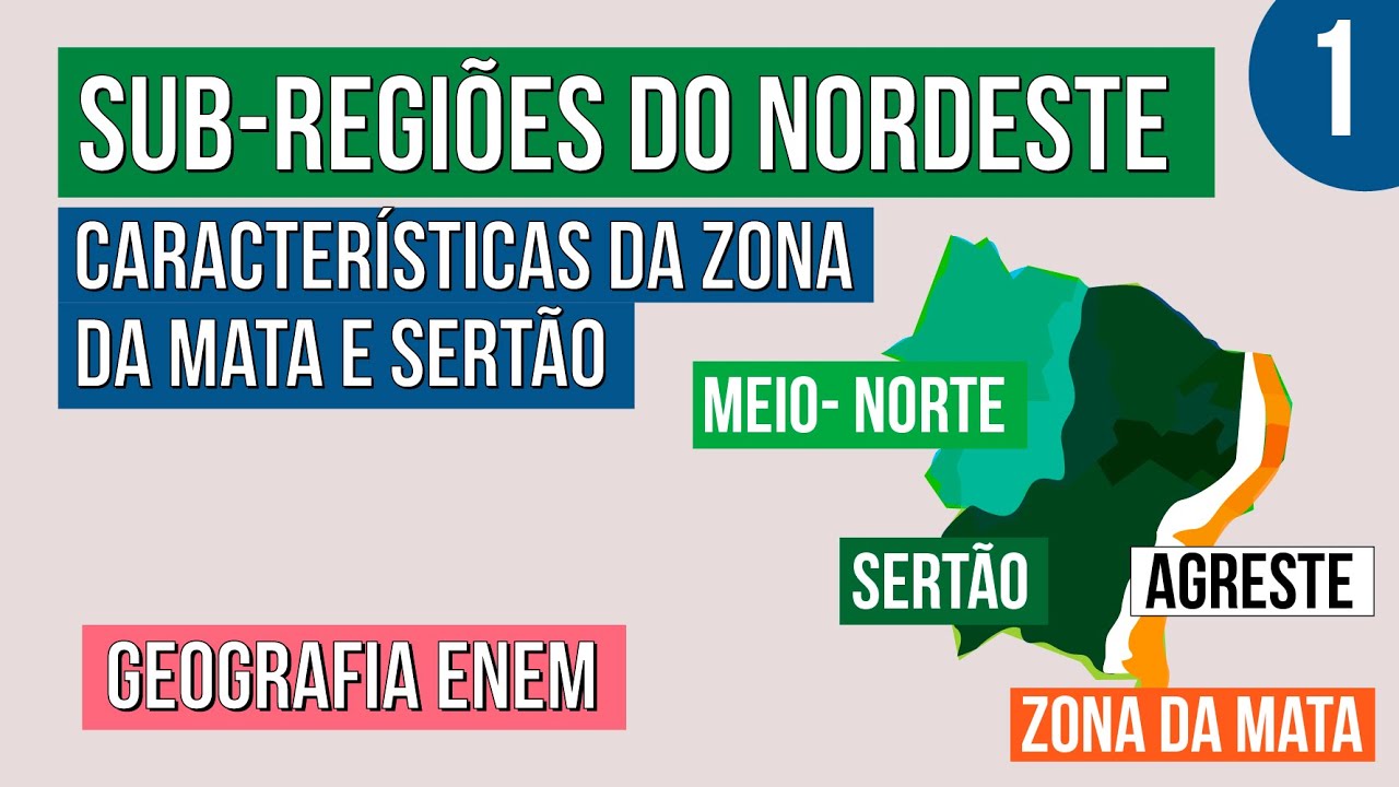 SUB-REGIÕES DO NORDESTE: características da zona da mata e sertão ...