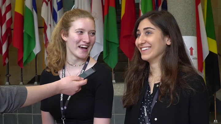 Interviewing delegates at HMUN 2018