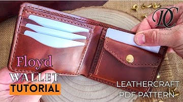 Make a Classic Leather Wallet | Elegant Bifold Design for Everyday Use (Pattern in description)