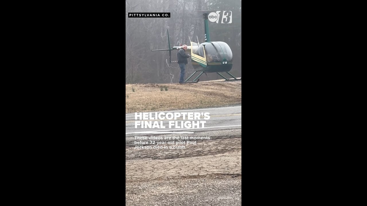 Helicopter videoed minutes before fatal crash