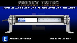 10 Watt LED Machine Vision Light - Adjustable Tube Light - 1250 Lumens - 120-240V AC - Food Safe