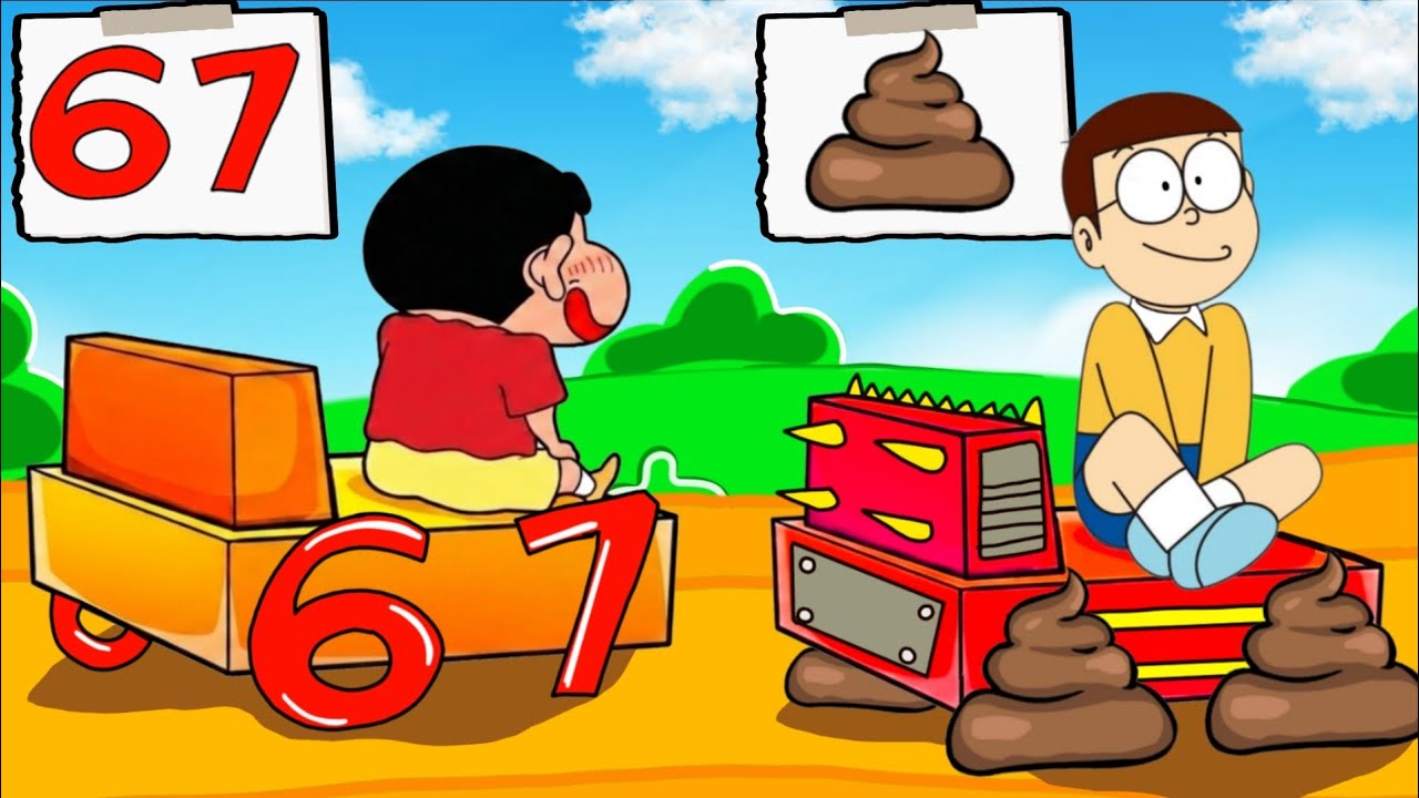 67 Shinchan Wheel Vs Poop Nobita Wheel Challenge 😱😱 | Shinchan And Nobita Game | Funny Game