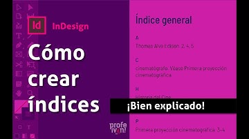 Cómo crear indices en Indesign  (Bien explicado)