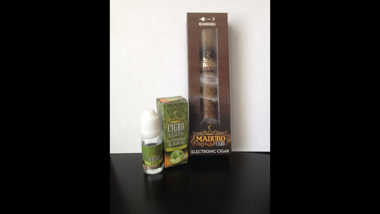 Cigr8 Maduro Electronic Cigar Video Review