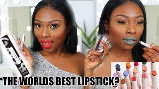 TRYING ALL THE NEW FENTY BEAUTY MATTE LIPSTICKS, ARE THESE THE WORLDS BEST LIPSTICK?