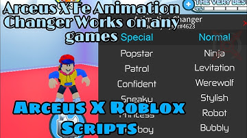 Arceus X Fe Animation Changer Works on any games 😎