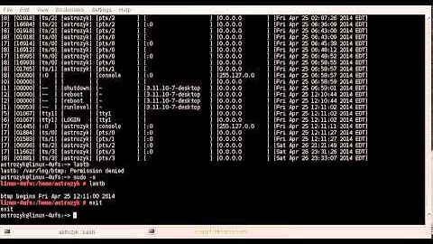 Linux Commands Series: last and lastb