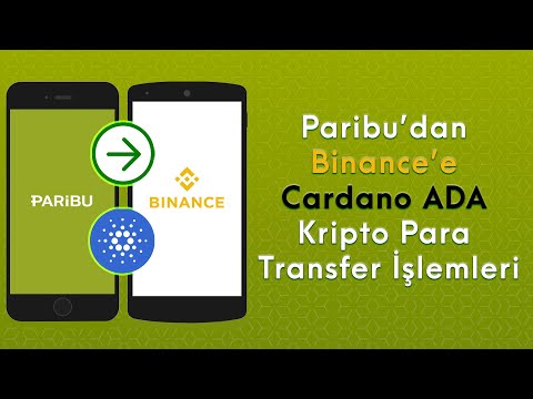 Paribu Dan Cardano Ada Çekin Binance Borsasına Gönderin YENİ GÜNCEL Transfer İşlemleri 