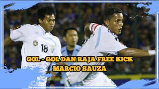 GOL - GOL & RAJA FREE KICK || PERSELA LAMONGAN ( MARCIO SAUZA )