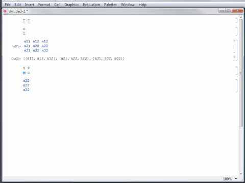 Mathematica How To: How To Put Data in a Grid with the Front End - YouTube