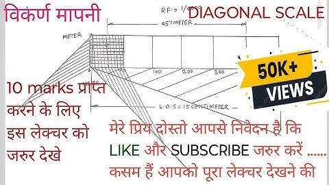 LECTURE -7 I ENGINEERING GRAPHICS I Diagonal Scale I Easiest Method I DIAGONAL SCALE l 1ST SEMESTER