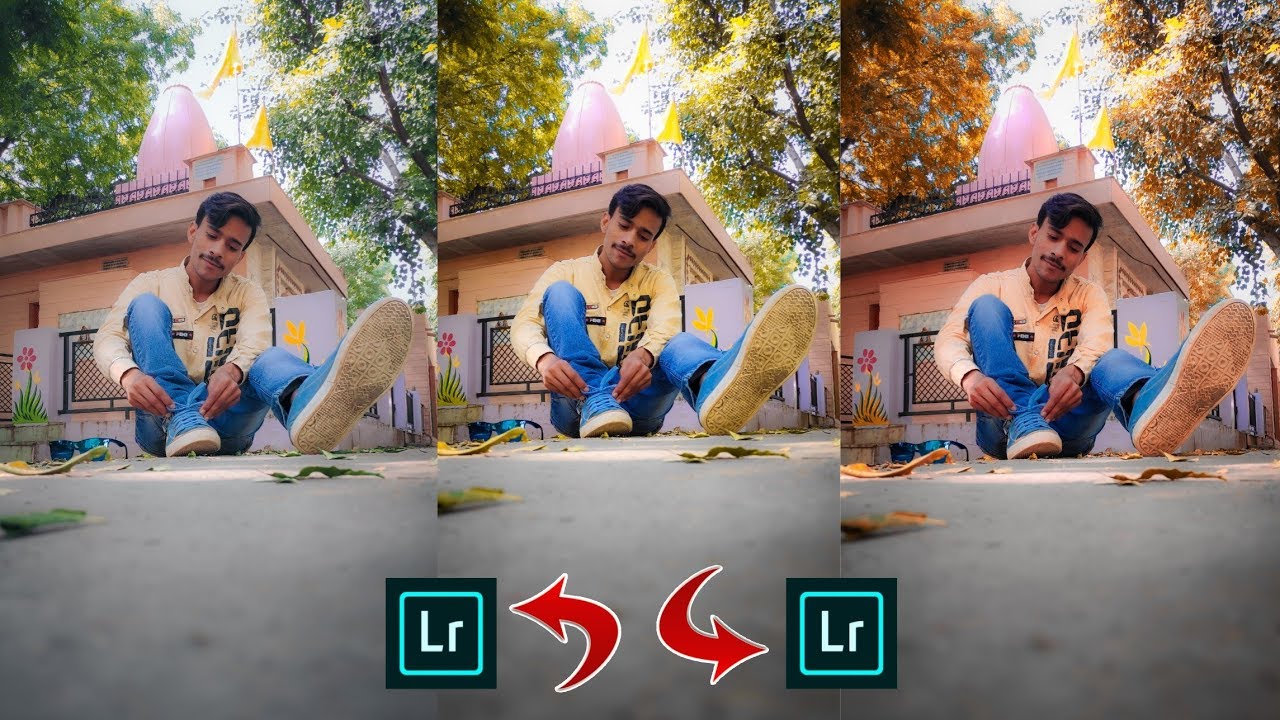 How to Change Background Colour Lightroom | MOODY Gold & Yellow Just 1 Click