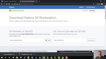 Downloading Fedora Linux Version 30 ISO