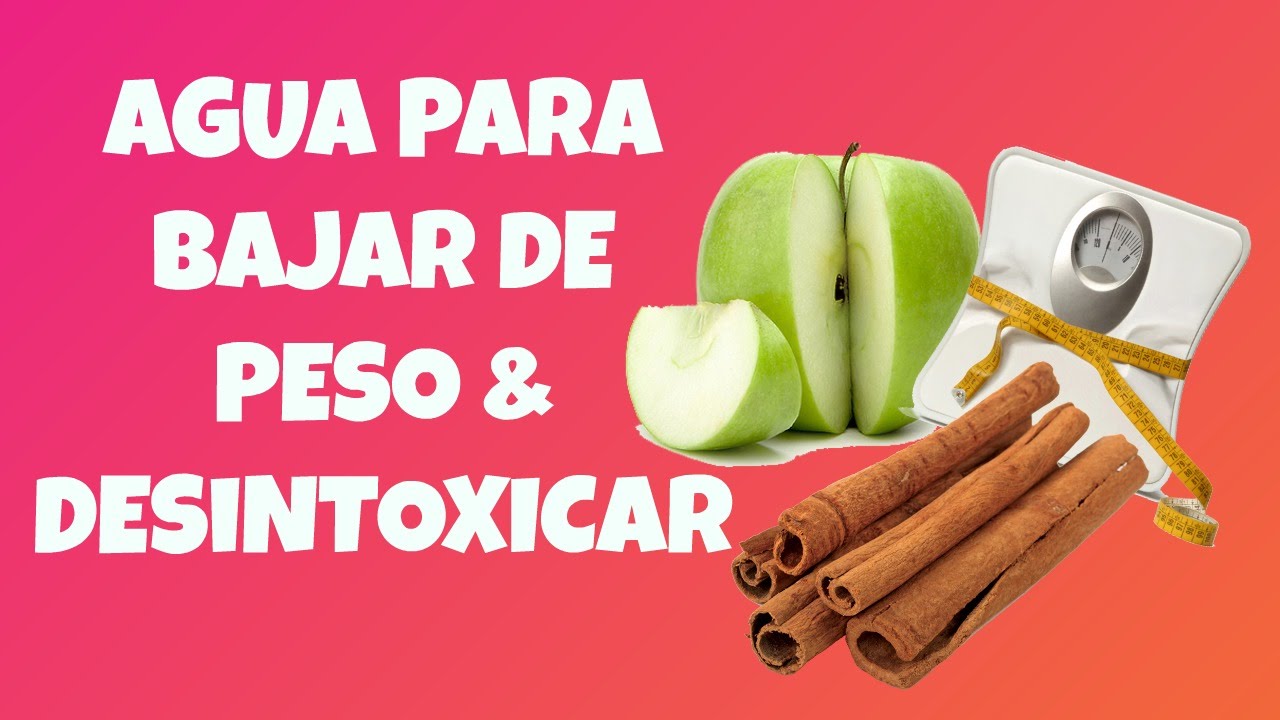 Agua detox para bajar de peso