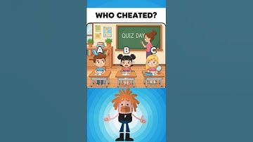 Who is doing Cheating 🤷🏼‍♀️? #riddle #find #brainteasers #shorts #genius #challenge #quiz #real