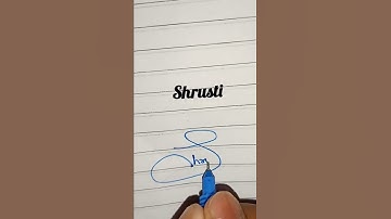 Signature Name (Shrushti) #short  #signature