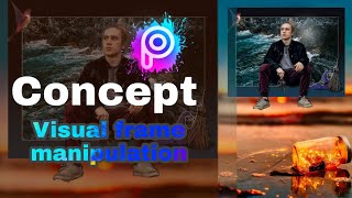 Frame manipulation editing || Picsart Visual frame manipulation concept ART photo editing tutorial screenshot 5